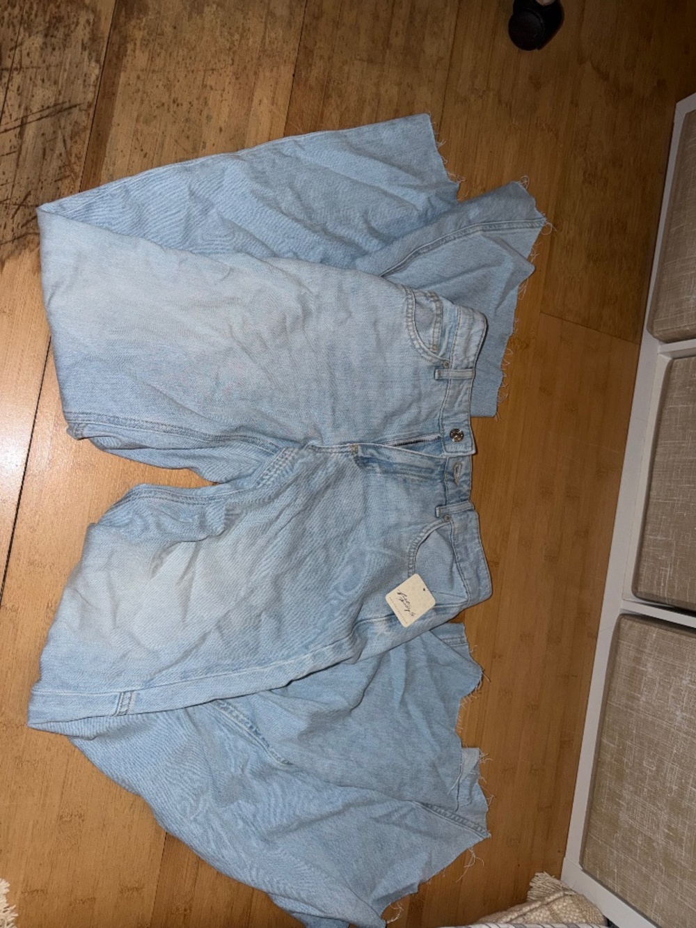 Free people light was jeans